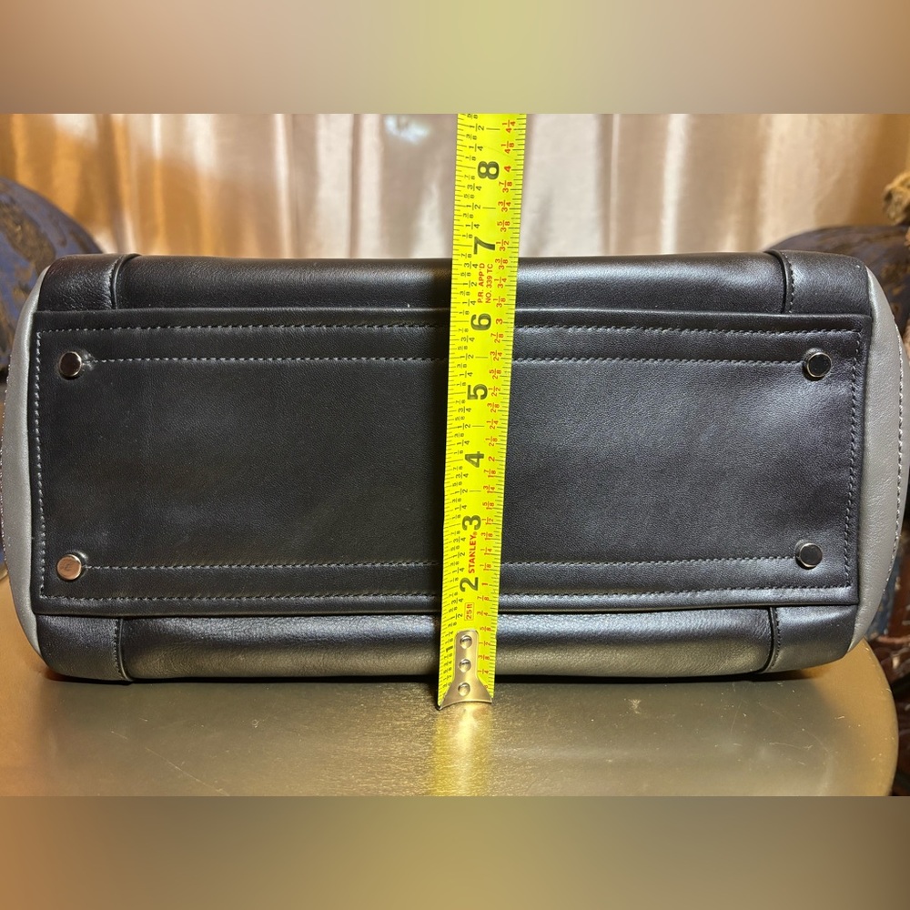 NWT Cole Haan Anne Street Frame Gray/Black Satchel - Picture 15 of 16